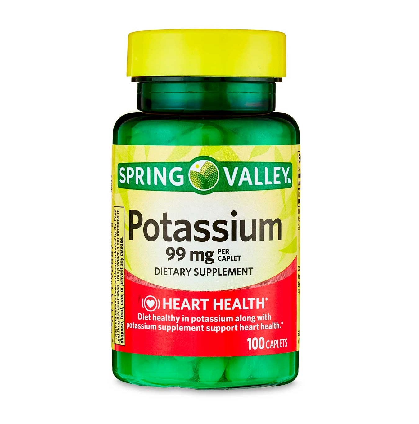 Spring Valley Potasio 99 mg Por Comprimido Suplemento Dietario 100 Comprimidos