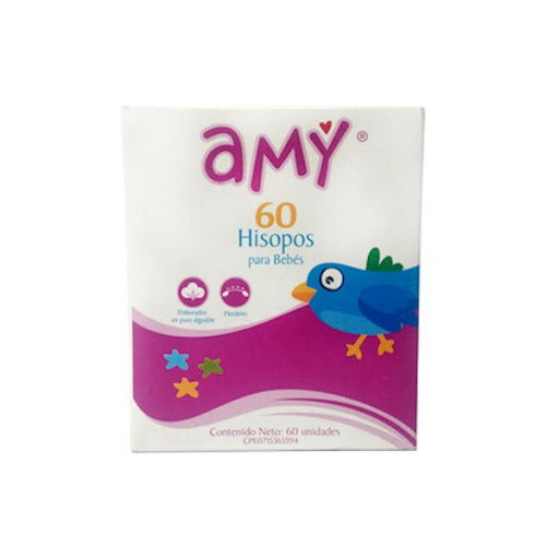 Amy Hisopos Para Bebes 60 Unidades