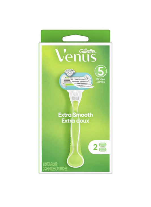 Gillette Venus Extra Smooth Extra Doux 1 Razor 2 Cartridges