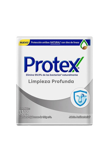 Protex Jabón Tripack Limpieza Profunda 330g