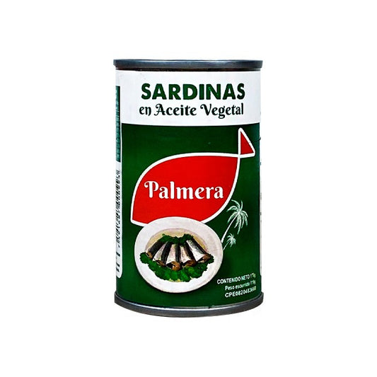 Palmera Sardinas en aceite vegetal Peso neto: 170g