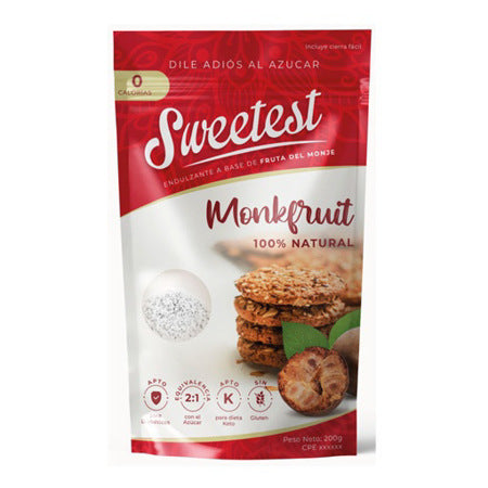 Sweetest Endulzante a base de fruta del monje Monfruit 200g