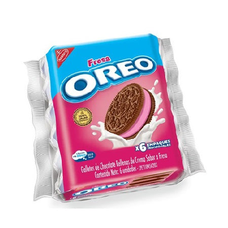 Nabisco Oreo de fresa 6 empaques