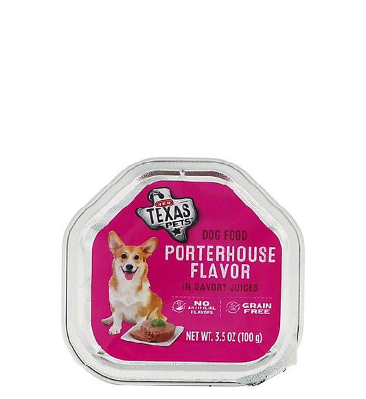 Texas Pets Dog Food Porterhouse Flavor In Savory Juices - Sabor a Porterhouse En Jugos Salados 100 g