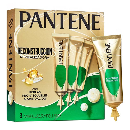 Pantene Reconstrucción  revitalizadora formula Nutri-Perlas Pro-V 3 ampollas