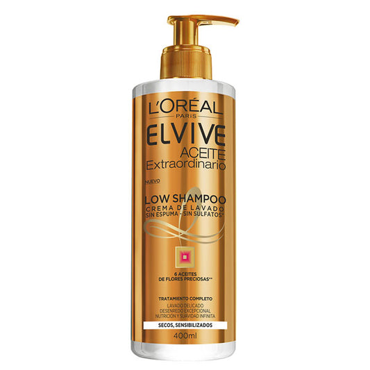 L'Oreal Paris ELVIVE Aceite Extraordinario crema de lavado shampoo sin espuma