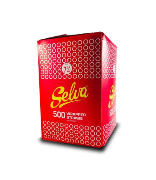 Selva 500 Wrapped Straws Size 3/4