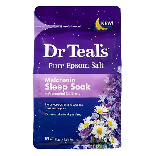 Dr Teal's (malatinin sleep bath) Baño relajante con aroma a manzanilla y lavanda 1.36 kg