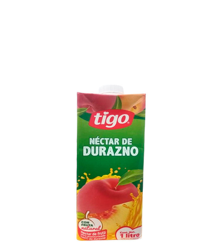 Tigo Néctar de durazno con fruta natural 1L