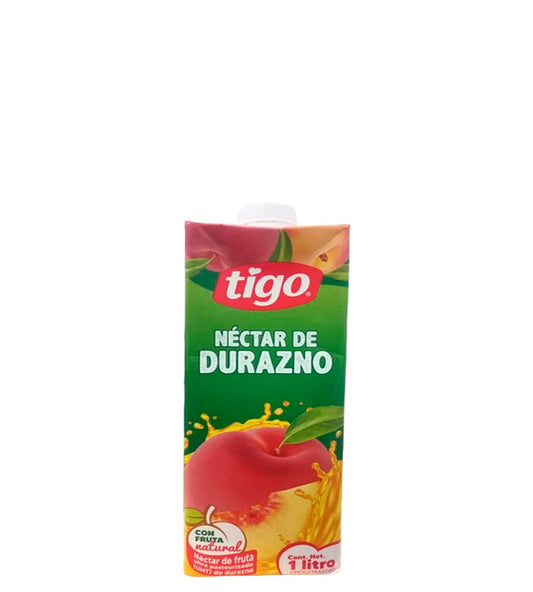 Tigo Néctar de durazno con fruta natural 1L