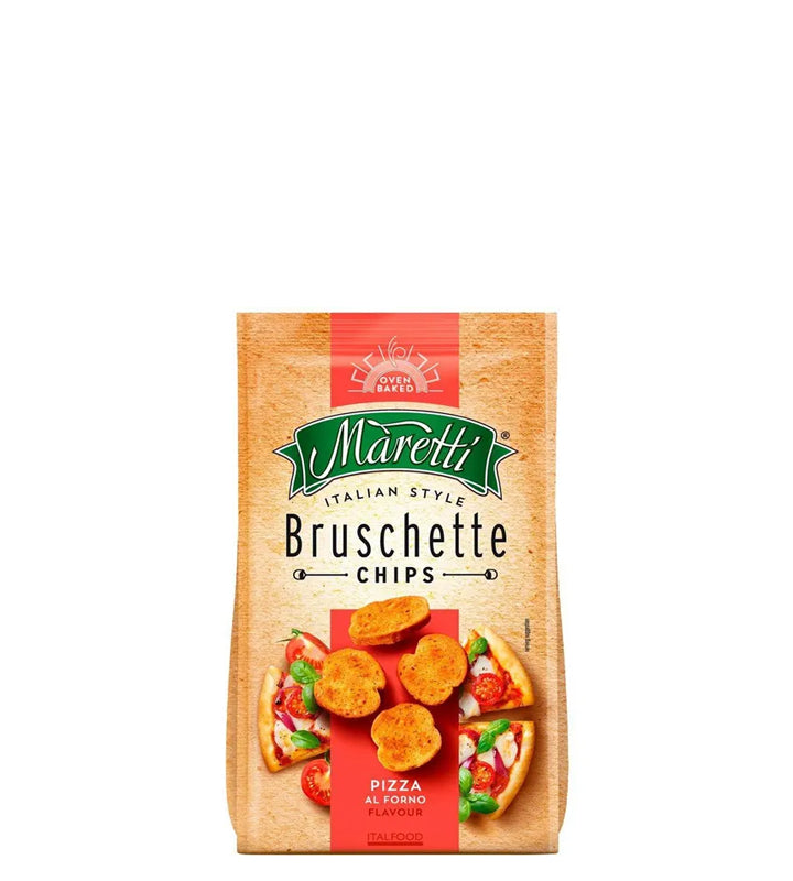 Maretti Oven Baked Bruschette Chips Pizza Flavour - Bruschette chips al horno sabor a  pizza 70g