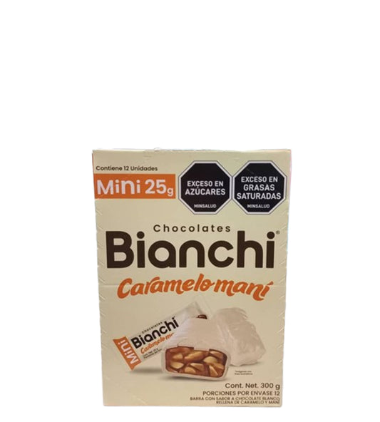 Bianchi Chocolates caramelo maní contiene 12 unidades 300g