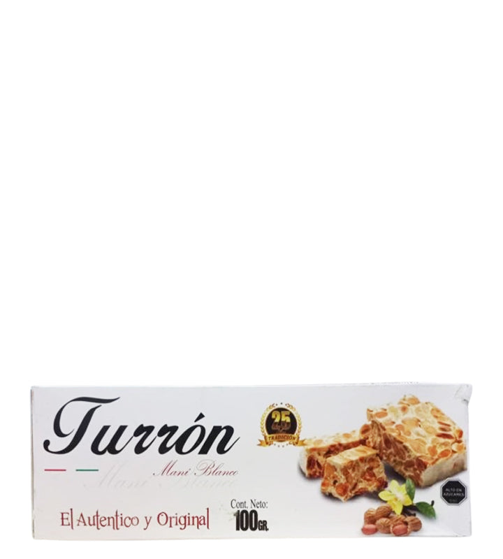 El Autentico y Original Turrón Maní Blanco 100g