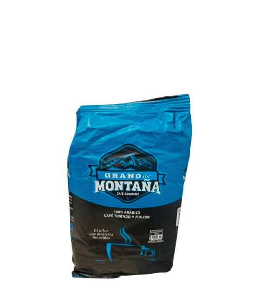 Grano de Montaña Café gourmet 100% Arábico café tostado y molido 200g