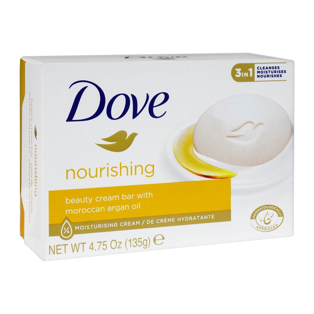 Dove Jabón en barra con aceite de argán (135g)