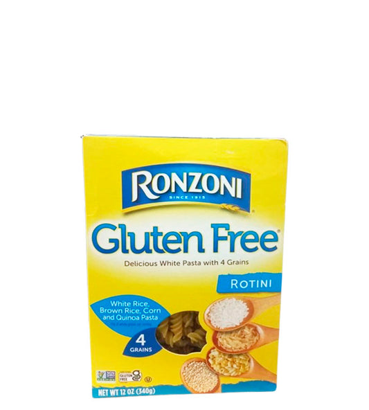 Ronzoni Gluten Free Rotini Delicious White Pasta With 4 Grains - Rotini sin gluten deliciosa pasta blanca con 4 cereales 340g