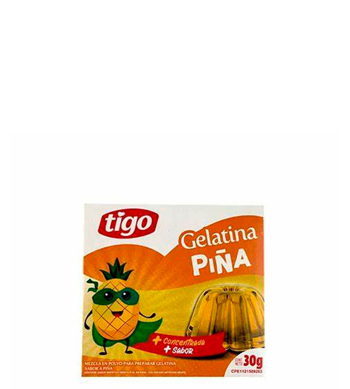 Tigo Gelatina sabor a piña 30g – Baraki Bodegón