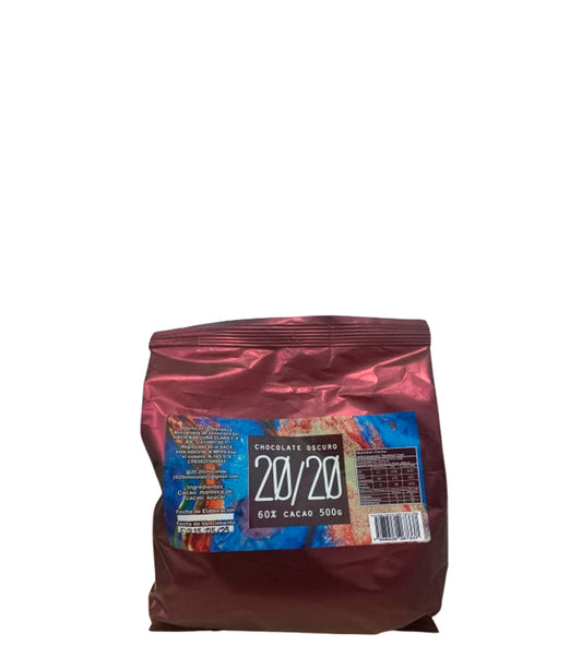 20/20 Chocolate oscuro 60% cacao 500g