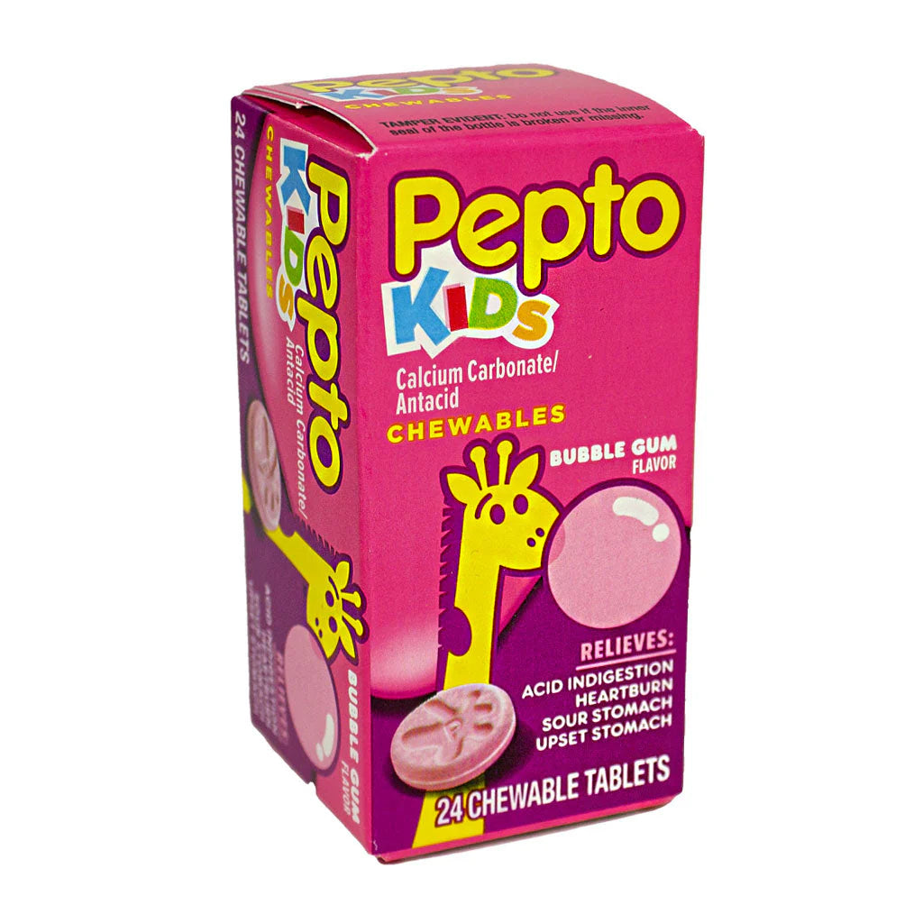 Pepto Kids chewables (sabor a chicle)