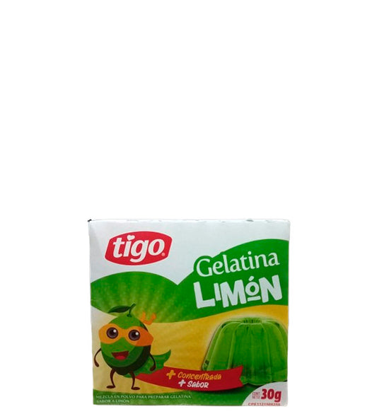 Tigo Gelatina sabor a limón 30g