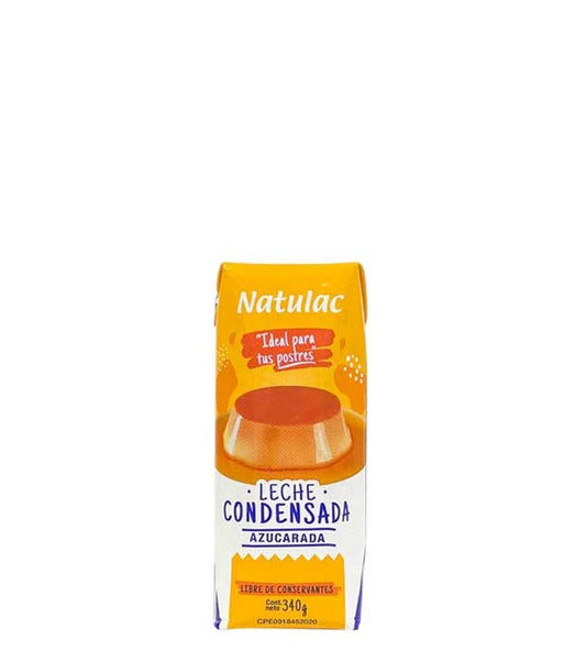 Natulac Sweetened Condensed Milk - Leche condensada azucarada 340g