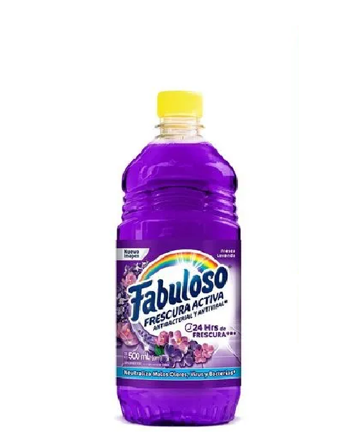 Fabuloso Antibacterial Y Antiviral Fresca Lavanda 500ml