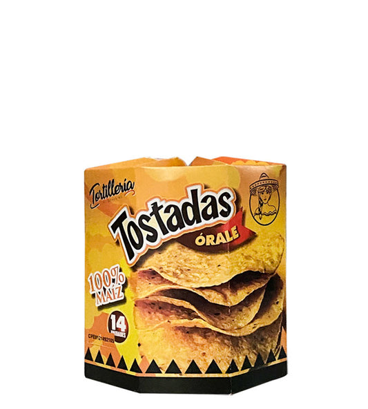 Tortillería Los González Tostadas Órale 100% Maíz 14 Unidades