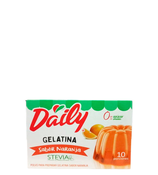 Daily Gelatina sabor a naranja 0% azúcar añadido 10 porciones 22.5g