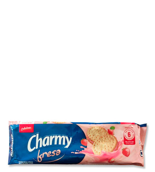 Caledonia Charmy Galletas dulces rellenas con crema de fresa 6 unidades individuales 192g