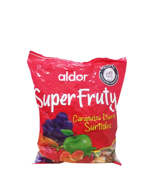 Aldor Super Fruty Caramelos duros surtidos 100 unidades 400g