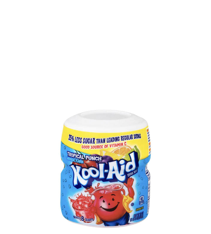 Kool-Aid Drink Mix Artificial Flavor Tropical Punch - Mezcla para bebida sabor artificial a ponche tropical 538g