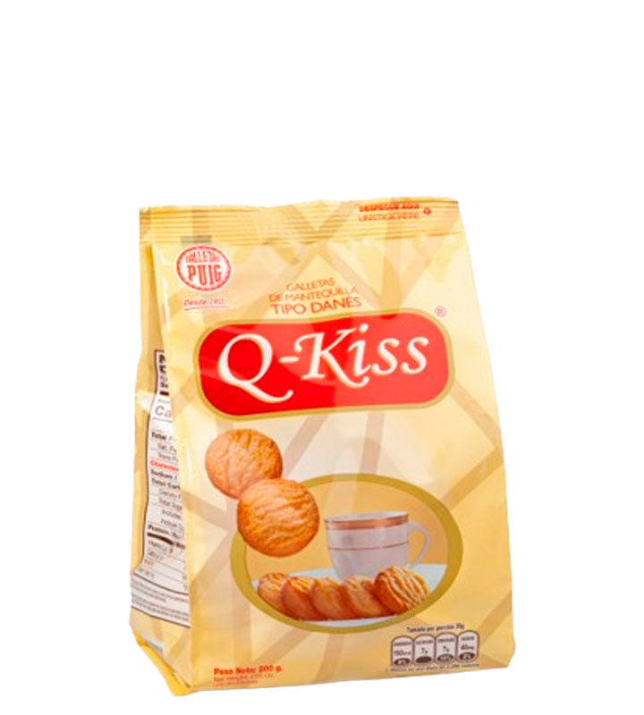 Galletas Puig Q-Kiss Galletas de mantequilla tipo danés 200g