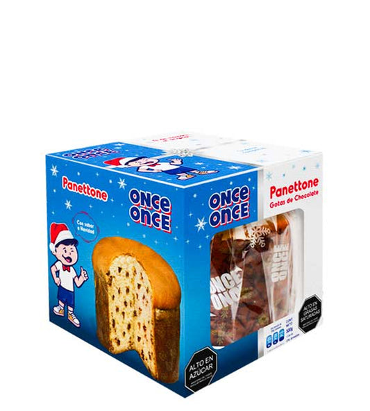 Once Once Panettone gotas de chocolate 500g