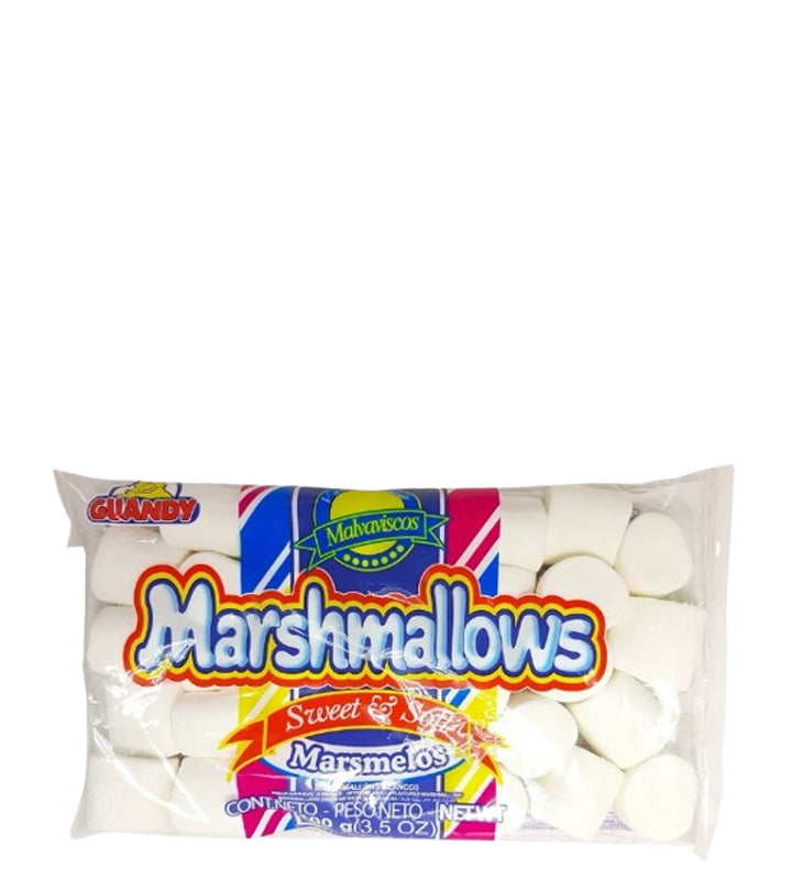 Guandy Marshmallows Sweet & Soft - Malvaviscos dulces y suaves sabor a vainilla 100g