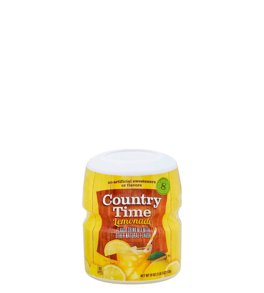 Country Time Lemonade Flavored Drink Mix With Other Natural Flavor - Mezcla de bebida con sabor a limonada con otros sabores naturales 538g