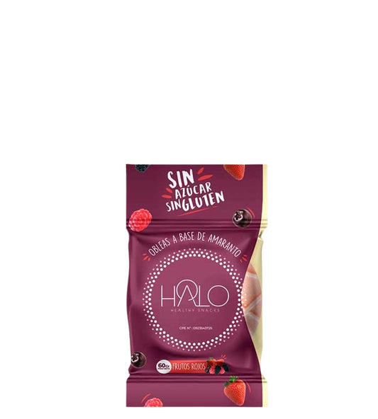 Halo Healthy Snacks Obleas a base de amaranto de frutos rojos 60g