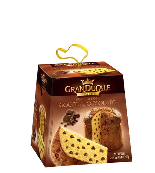 GranDucale Italia Panettone Con Gocce Di Cioccolato - Panettone con chispas de chocolate 750g