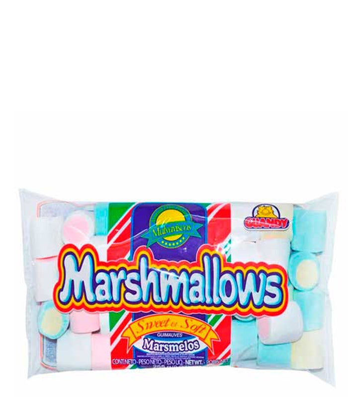 Guandy Marshmallows Sweet & Soft - Malvaviscos dulces y suaves sabor a frutas variadas 255g