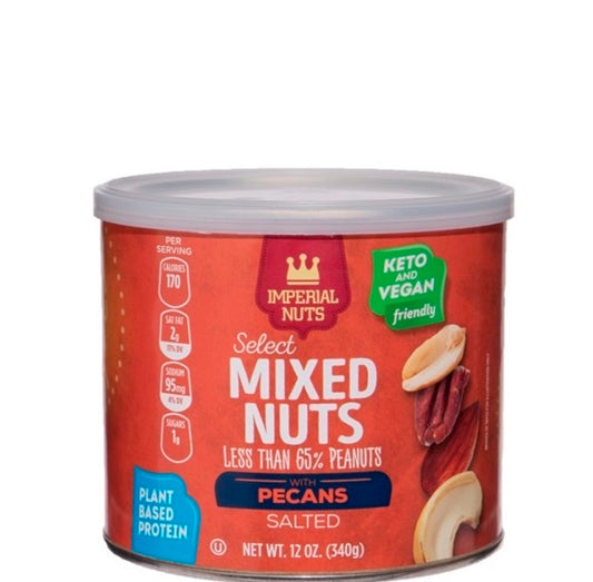 Imperial nuts mixed nuts with pecans salted - Frutos secos mixtos con nueces saladas 340g