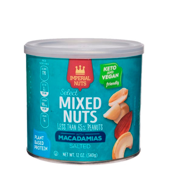 Imperial nuts mixed nuts with pecans salted - Frutos secos mixtos con macadamia saladas 340g