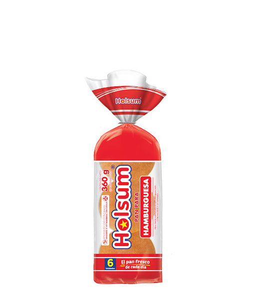 Holsum Pan para hamburguesa 6 Unidades 360g