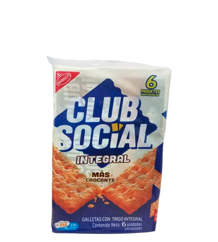 Nabisco Club Social galletas con trigo integral 6 unidades 156g