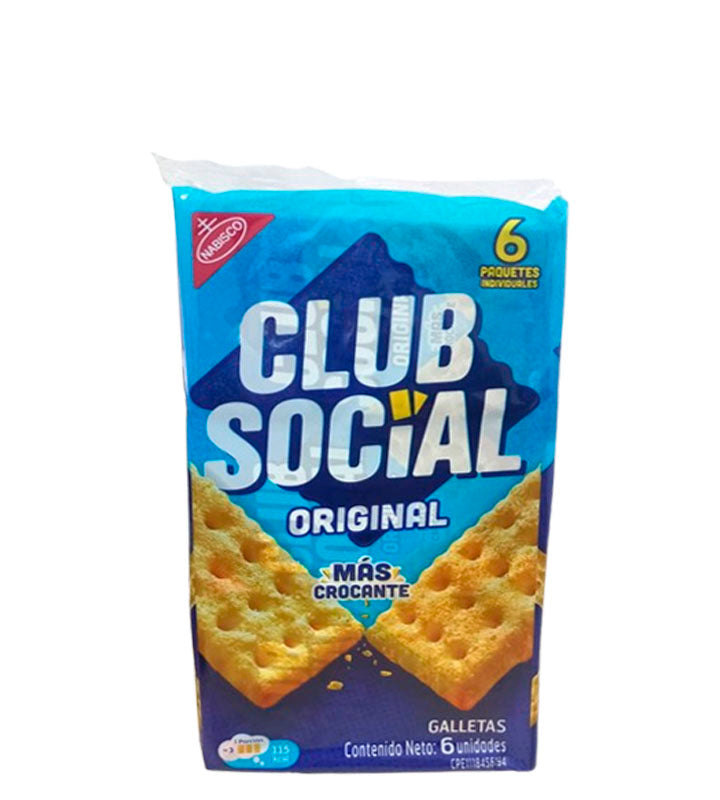 Nabisco Club Social galletas sabor original 6 unidades 156g