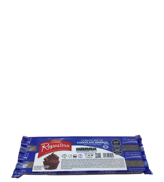 St. Moritz Cobertura de chocolate amargo 500g