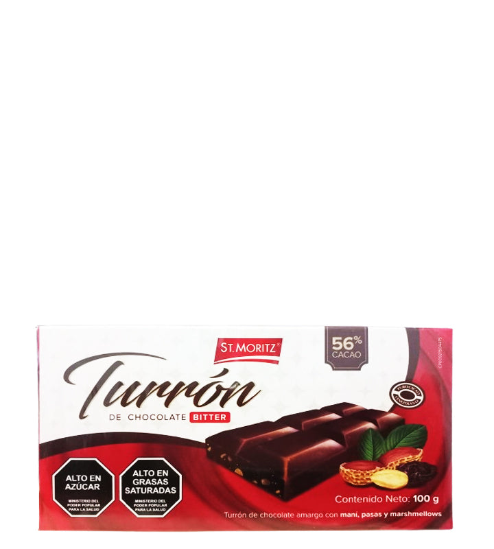 St. Moritz Turron de chocolate bitter 100g