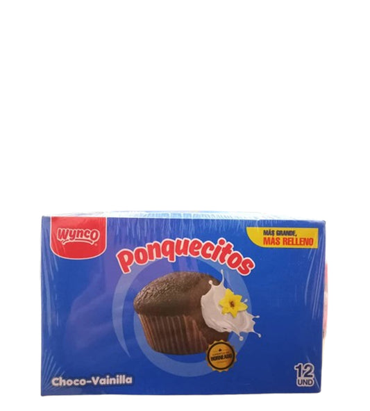 Wynco Ponquecitos choco - vainilla 12 unidades 240g