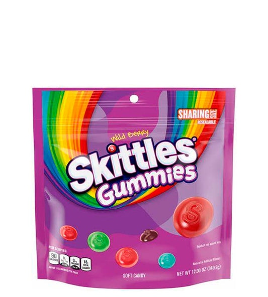 Skittles Gummies Wild Berry - Gominolas bayas silvestres 340.2g