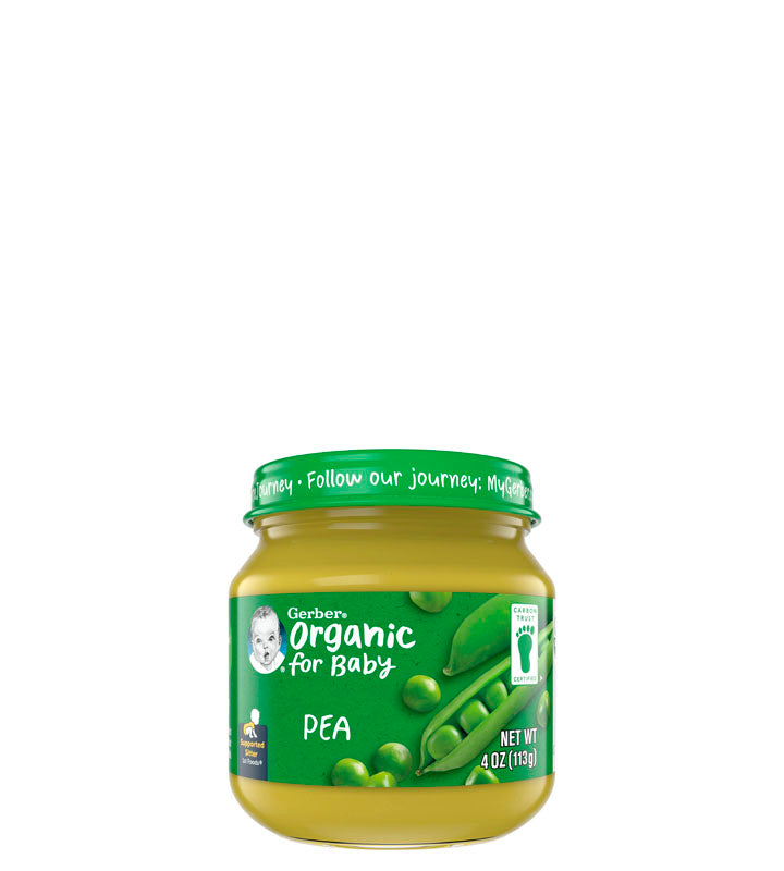 Gerber Organic For Baby Pea - Compota orgánica de guisantes para bebés 113g