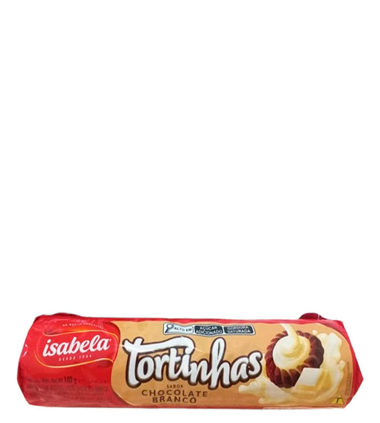 Isabela Tortinhas Sabor Chocolate Branco - Tartaletas sabor chocolate blanco 140g