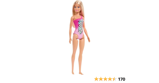 Muñeca Barbie- Traje de baño rosa